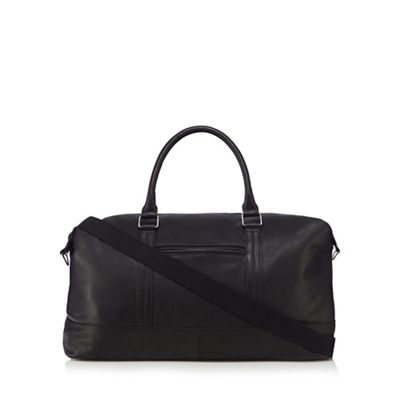 Black 'Elliot' leather holdall bag